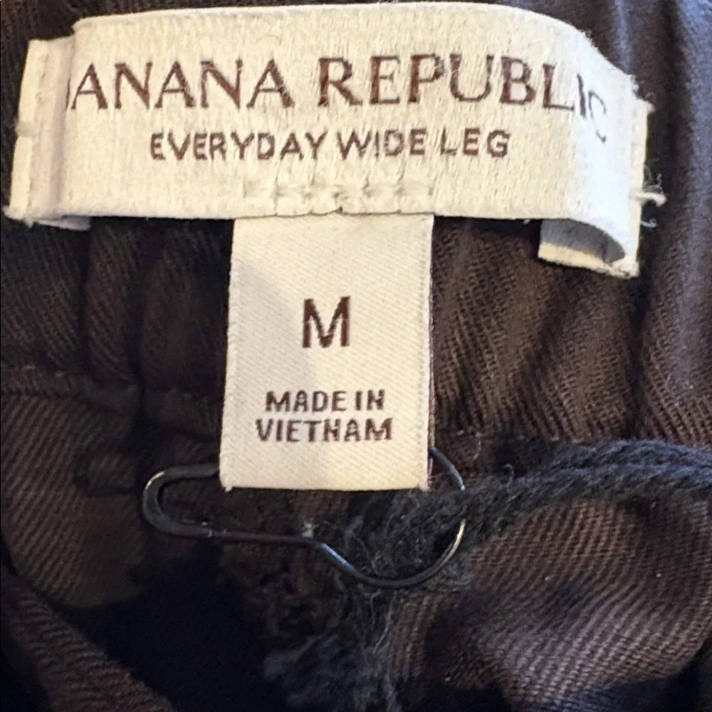 NWT Banana Republic Wide Leg Everyday Ganache Brown Pant Sz M (#713473)